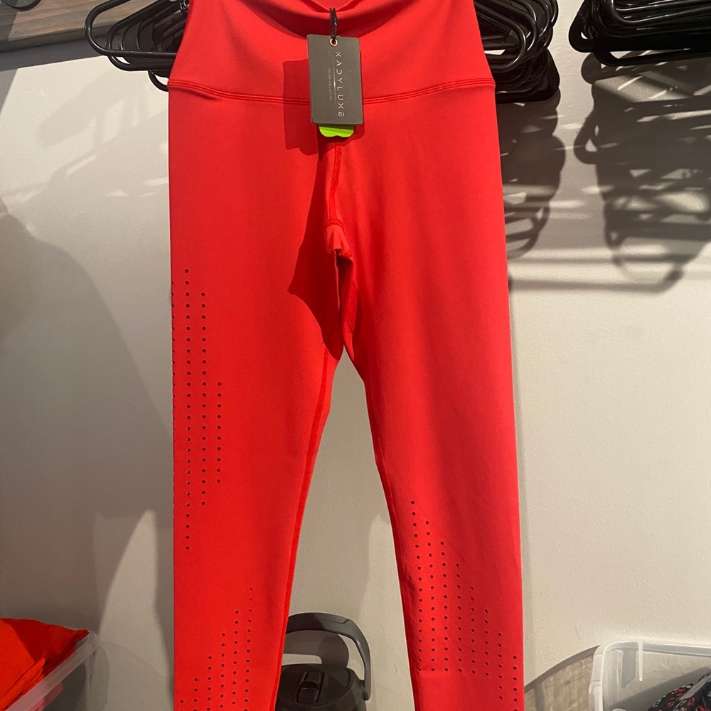 Kadyluxe High Waist Red Legging
